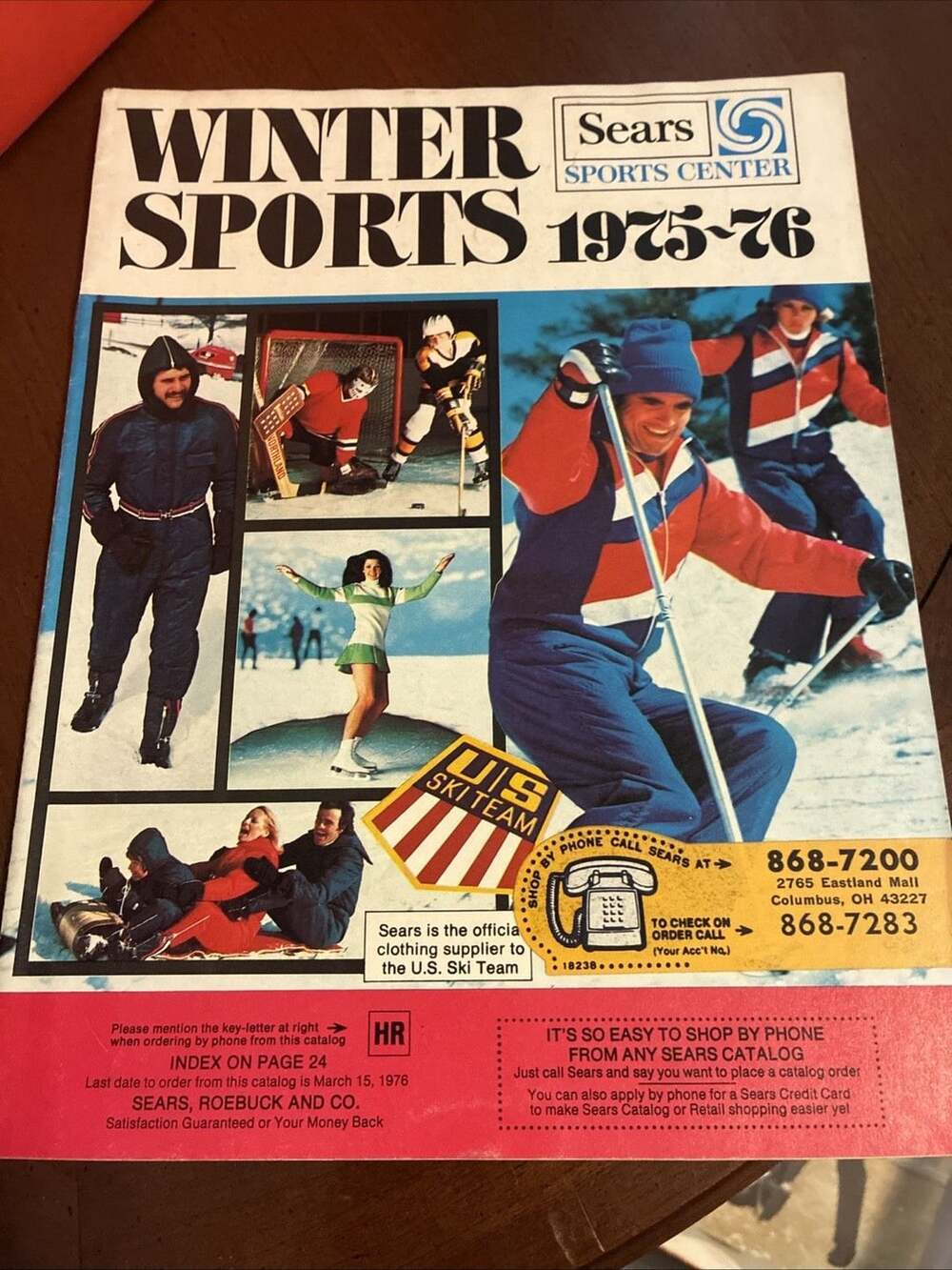 Vtg Sears Sports Center Winter 1975-76 Catalog Skis Skating Hockey
